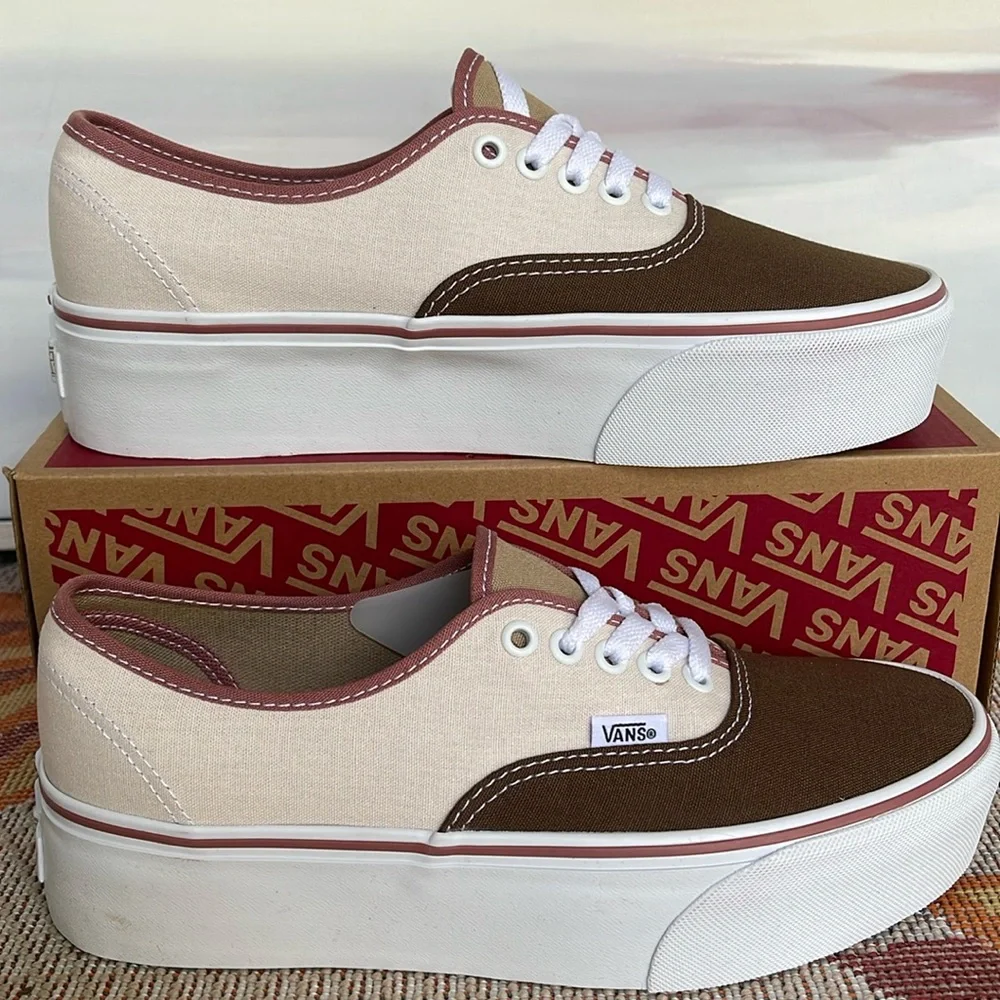Vans WMNS Authentic Stackform Earthy Blocking Multi Color VN000CN0BMG Platforms